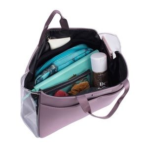 BAG ORGANIZER INSERT- EVERLEIGH DUSTY LILAC LIKE NEW MYTAGALONGS